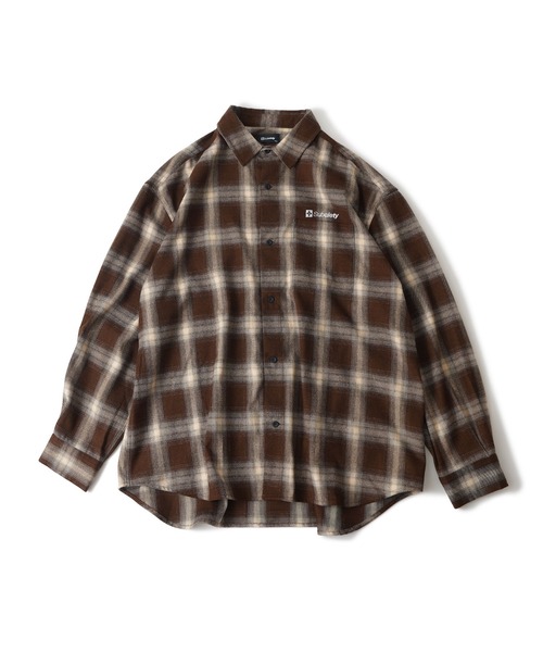 Subciety（サブサエティ）の「OMBRE CHECK SHIRT-THE BASE-（シャツ/ブラウス・メンズ・ブラウン/ネイビー/ブラック・X-LARGE/LARGE/MEDIUM/SMALL）」の14枚目の写真