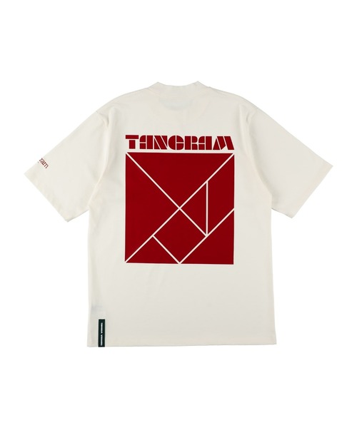 PUZZLE LOGO SHORT MOCK NECK