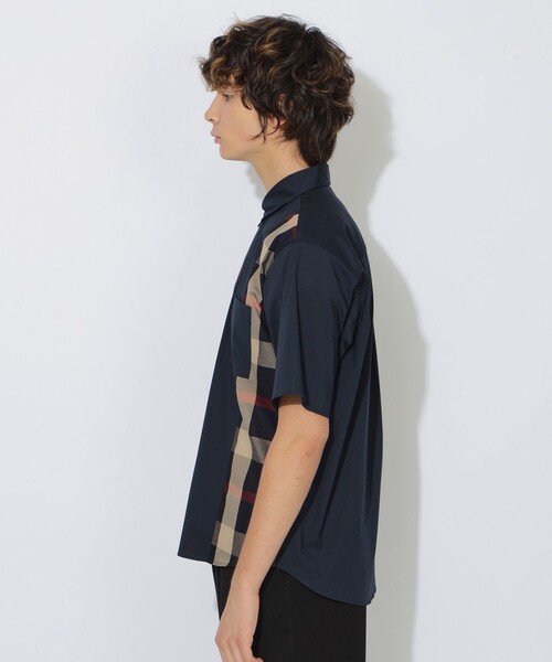 CB CRESTBRIDGE（シービークレストブリッジ）の「ストレッチブロードパーシャルチェックシャツ（シャツ/ブラウス・メンズ・オフホワイト/ブルー系その他4/ネイビー/ベージュ系その他7・L/M）」の16枚目の写真