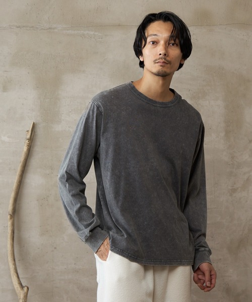 paradigm】バイオ加工クルーネックフェードT（Tシャツ/カットソー