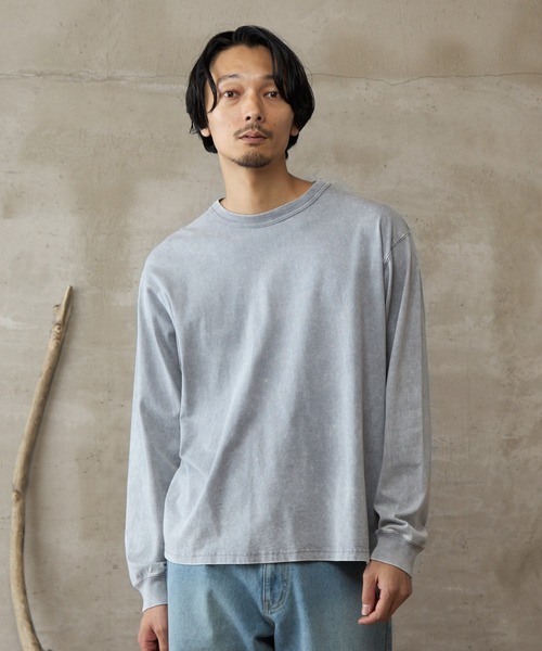 COLONY 2139(コロニートゥーワンスリーナイン)の「【paradigm】バイオ加工クルーネックフェードT(Tシャツ/カットソー・メンズ・チャコールグレー/ライトグレー・MEDIUM/LARGE/X-LARGE)」の2枚目の写真