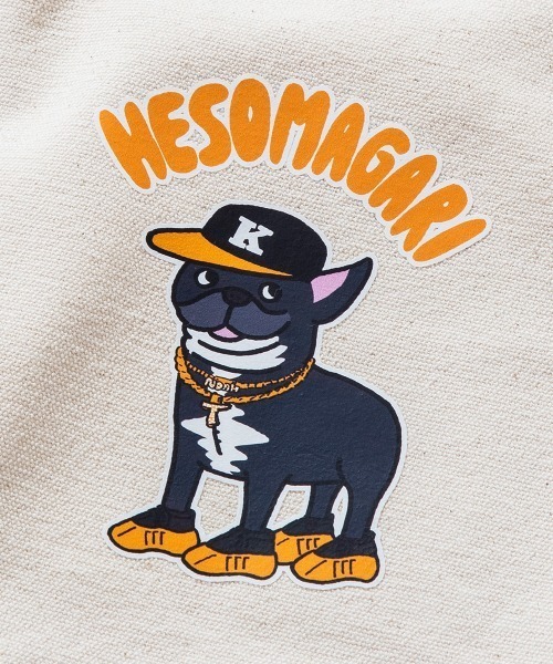 Kinetics(キネティクス)の「KINETICS 小山ゆうじろう×伊藤商店×Kinetics HESOMAGARI TOTE BAG LARGE(キネティクス へそまがり トートバッグ ラージ)(トートバッグ・メンズ・アイボリー・FREE)」の4枚目の写真