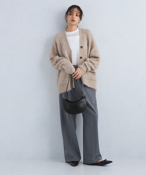 green label relaxing(グリーンレーベルリラクシング)の「ハーフムーン 2WAY バッグ(ショルダーバッグ・レディース・ブラック/ナチュラル・FREE)」の6枚目の写真