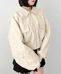 Heather | WZIPショートブルゾン　146960(ブルゾン)