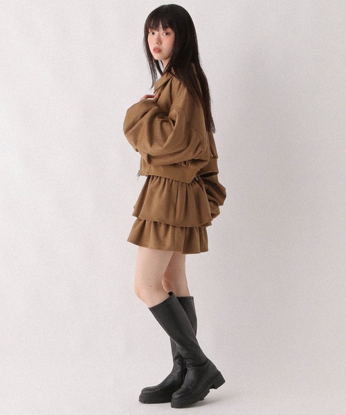 セール】WZIPショートブルゾン 146960（ブルゾン）｜Heather