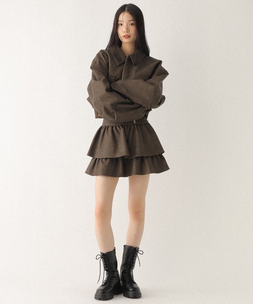 WZIPショートブルゾン 146960（ブルゾン）｜Heather（ヘザー）の
