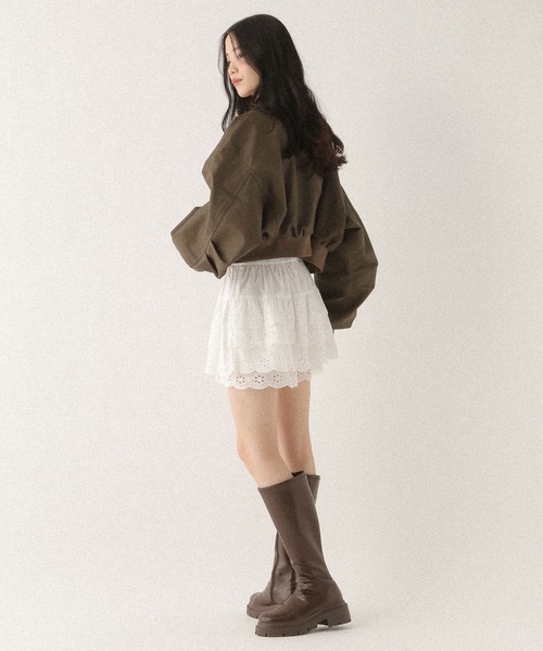 WZIPショートブルゾン 146960（ブルゾン）｜Heather（ヘザー）の