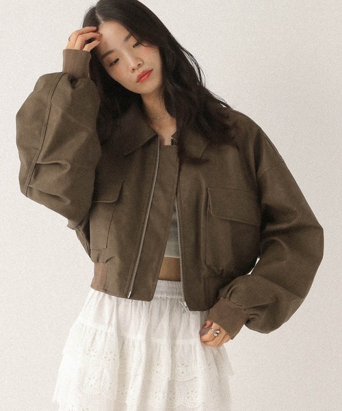 WZIPショートブルゾン 146960（ブルゾン）｜Heather（ヘザー）の