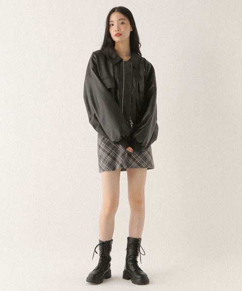 WZIPショートブルゾン 146960（ブルゾン）｜Heather（ヘザー）の