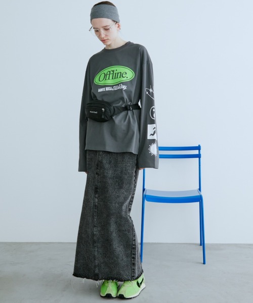 Auntie Rosa Holiday（アンティローザホリデー）の「バックスリットデニムスカート / サイズ展開あり（デニムスカート・レディース・ブラック/ブルー・SMALL/MEDIUM）」の10枚目の写真