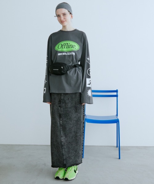 Auntie Rosa Holiday（アンティローザホリデー）の「バックスリットデニムスカート / サイズ展開あり（デニムスカート・レディース・ブラック/ブルー・SMALL/MEDIUM）」の12枚目の写真