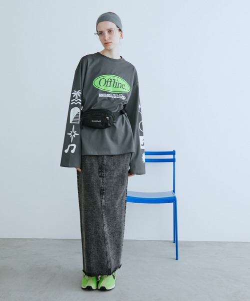 Auntie Rosa Holiday（アンティローザホリデー）の「バックスリットデニムスカート / サイズ展開あり（デニムスカート・レディース・ブラック/ブルー・SMALL/MEDIUM）」の11枚目の写真