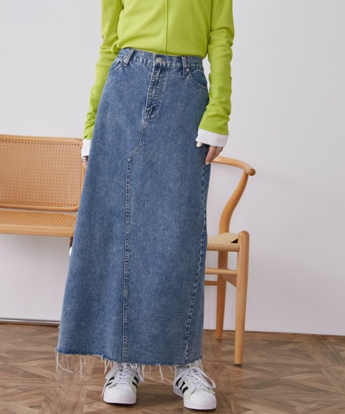 Auntie Rosa Holiday（アンティローザホリデー）の「バックスリットデニムスカート / サイズ展開あり（デニムスカート・レディース・ブラック/ブルー・SMALL/MEDIUM）」の22枚目の写真