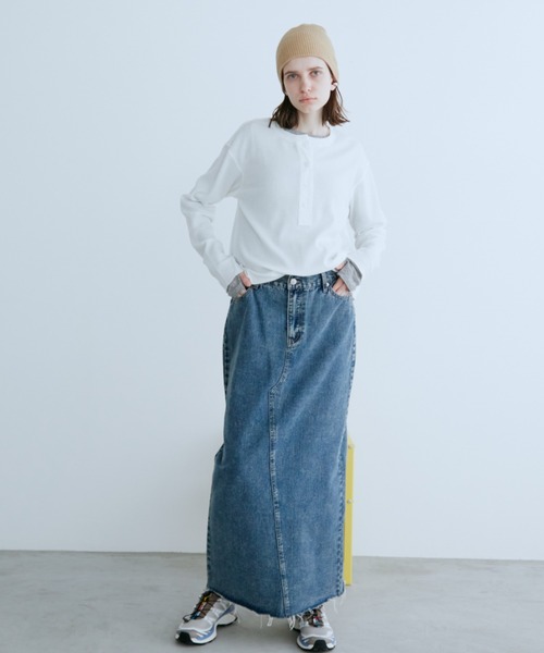 Auntie Rosa Holiday（アンティローザホリデー）の「バックスリットデニムスカート / サイズ展開あり（デニムスカート・レディース・ブラック/ブルー・SMALL/MEDIUM）」の20枚目の写真