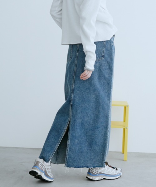 Auntie Rosa Holiday（アンティローザホリデー）の「バックスリットデニムスカート / サイズ展開あり（デニムスカート・レディース・ブラック/ブルー・SMALL/MEDIUM）」の18枚目の写真