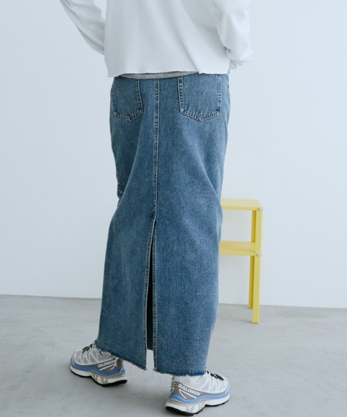 Auntie Rosa Holiday（アンティローザホリデー）の「バックスリットデニムスカート / サイズ展開あり（デニムスカート・レディース・ブラック/ブルー・SMALL/MEDIUM）」の19枚目の写真