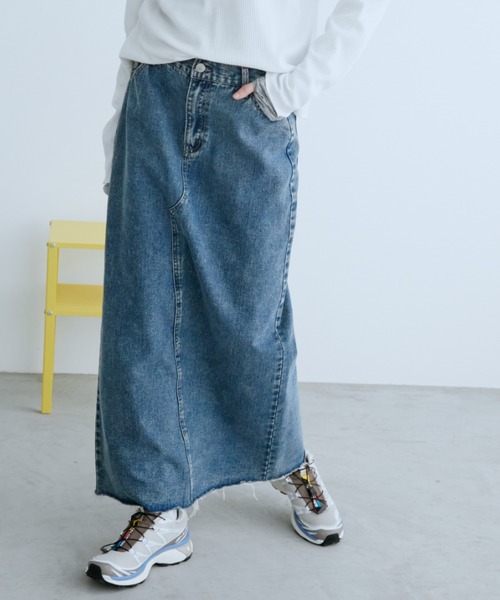 Auntie Rosa Holiday（アンティローザホリデー）の「バックスリットデニムスカート / サイズ展開あり（デニムスカート・レディース・ブラック/ブルー・SMALL/MEDIUM）」の16枚目の写真