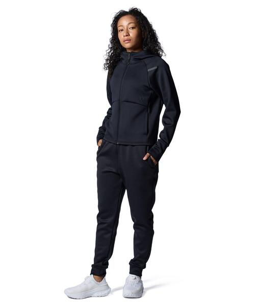 UNDER ARMOUR(アンダーアーマー)の「UAアーマーニット フルジップ フーディー(トレーニング/レディース)(スウェット・レディース・ブラック・L/M)」の3枚目の写真