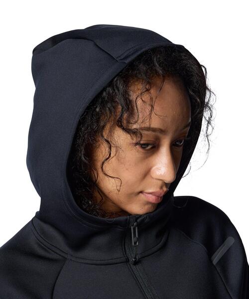 UNDER ARMOUR(アンダーアーマー)の「UAアーマーニット フルジップ フーディー(トレーニング/レディース)(スウェット・レディース・ブラック・L/M)」の4枚目の写真