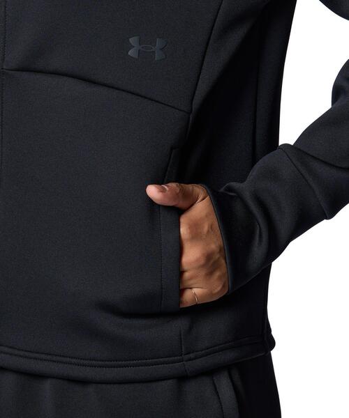UNDER ARMOUR(アンダーアーマー)の「UAアーマーニット フルジップ フーディー(トレーニング/レディース)(スウェット・レディース・ブラック・L/M)」の7枚目の写真