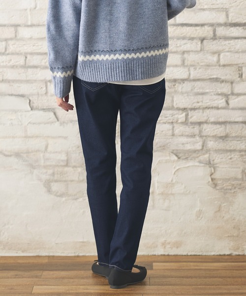 Honeys（ハニーズ）の「スリムデニムスキニー（股下６７ｃｍ）（デニムパンツ・レディース・ブラック/ワンウォッシュ・LL/SS/S/M/L）」の10枚目の写真