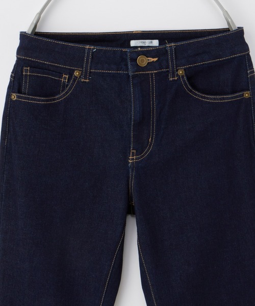 Honeys（ハニーズ）の「スリムデニムスキニー（股下６７ｃｍ）（デニムパンツ・レディース・ブラック/ワンウォッシュ・LL/SS/S/M/L）」の16枚目の写真