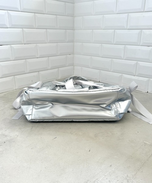 Loueme（ルエム）の「メニーリボン推し活トートバッグ（トートバッグ・レディース・ブラック/シルバー/アイボリー/ピンク・FREE）」の18枚目の写真