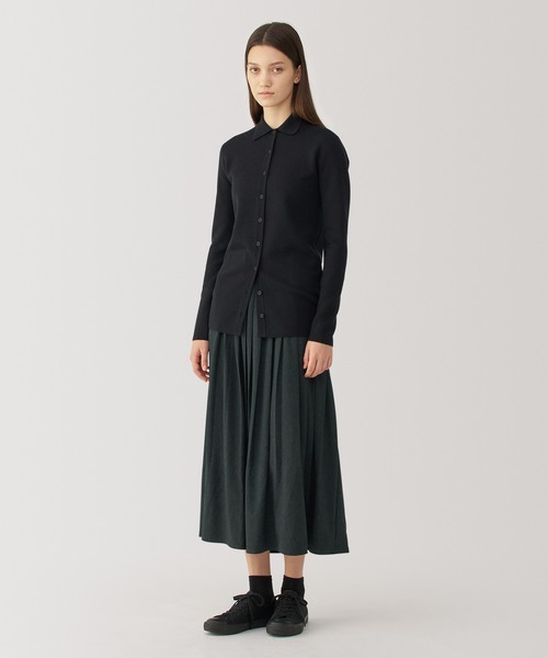 無印良品(ムジルシリョウヒン)の「〔MUJI Labo〕婦人 ジャージープリーツスカート(スカート・レディース・ブラック/チャコールグレー・XL/L/M/S)」の5枚目の写真