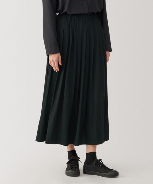 セール】〔MUJI Labo〕婦人 ジャージープリーツスカート