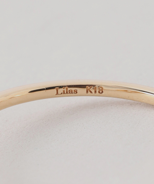 0.18ct六角ダイヤリング K18(リング)|Lilas(リラ) 0.18ct六角ダイヤリング K18(リング)|Lilas(リラ)