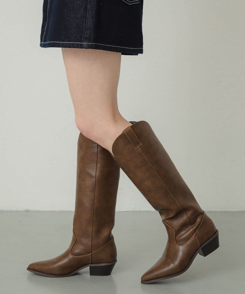 セール】ポインテッドウエスタンブーツ（ブーツ）｜SENSE OF PLACE by