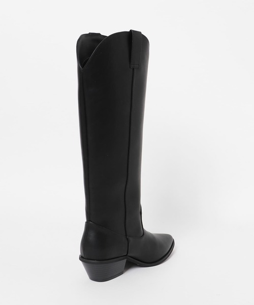 SENSE OF PLACE by URBAN RESEARCH（センスオブプレイスバイアーバンリサーチ）の「ポインテッドウエスタンブーツ（ブーツ・レディース・ブラック/ライトブラウン・SMALL/MEDIUM/LARGE）」の15枚目の写真