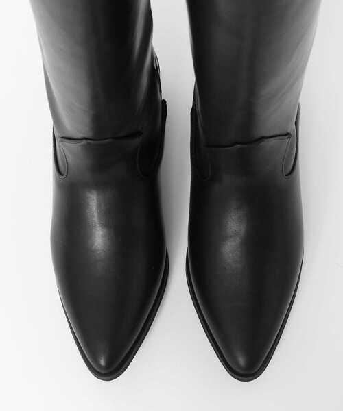 SENSE OF PLACE by URBAN RESEARCH（センスオブプレイスバイアーバンリサーチ）の「ポインテッドウエスタンブーツ（ブーツ・レディース・ブラック/ライトブラウン・SMALL/MEDIUM/LARGE）」の12枚目の写真