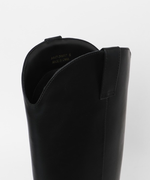 SENSE OF PLACE by URBAN RESEARCH（センスオブプレイスバイアーバンリサーチ）の「ポインテッドウエスタンブーツ（ブーツ・レディース・ブラック/ライトブラウン・SMALL/MEDIUM/LARGE）」の7枚目の写真