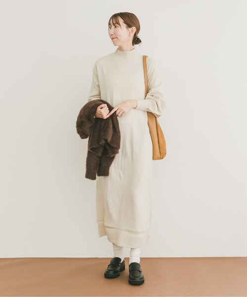 セール】ハイネックニットワンピース（ワンピース）｜ITEMS