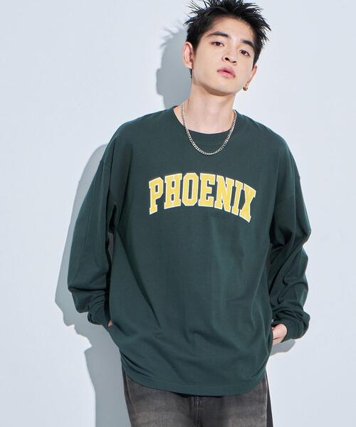 WEGO(ウィゴー)の「WEGO/アクセ付きグラフィックロンT(Tシャツ/カットソー・メンズ・ブラック/ダークグリーン/ホワイト・MEDIUM/LARGE)」の3枚目の写真