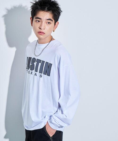 WEGO(ウィゴー)の「WEGO/アクセ付きグラフィックロンT(Tシャツ/カットソー・メンズ・ブラック/ダークグリーン/ホワイト・MEDIUM/LARGE)」の18枚目の写真