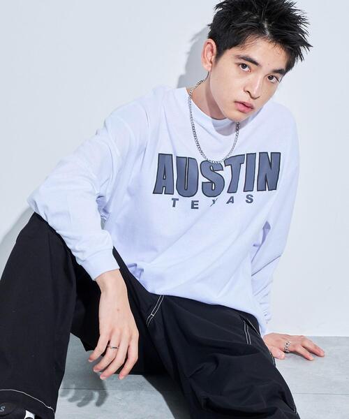 WEGO(ウィゴー)の「WEGO/アクセ付きグラフィックロンT(Tシャツ/カットソー・メンズ・ブラック/ダークグリーン/ホワイト・MEDIUM/LARGE)」の19枚目の写真