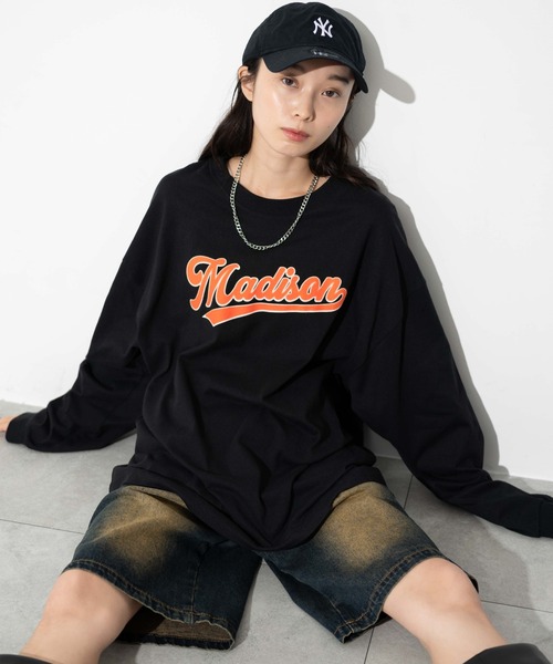 WEGO(ウィゴー)の「WEGO/アクセ付きグラフィックロンT(Tシャツ/カットソー・メンズ・ブラック/ダークグリーン/ホワイト・MEDIUM/LARGE)」の12枚目の写真