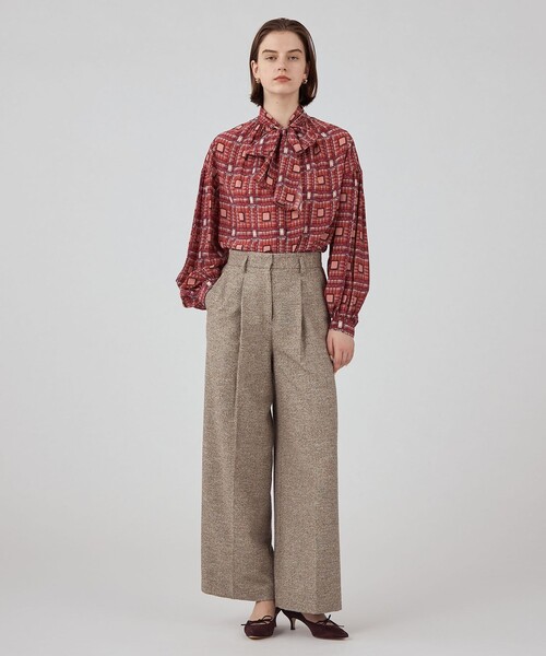 BALLSEY（ボールジィ）の「Jennifer タックワイドパンツ（スラックス・レディース・ベージュ系その他・34/36）」の5枚目の写真