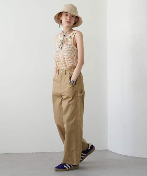 SLOBE IENA（スローブイエナ）の「《WEB限定》SLOBE citron. サファリハット（ハット・レディース・ベージュ・FREE）」の2枚目の写真