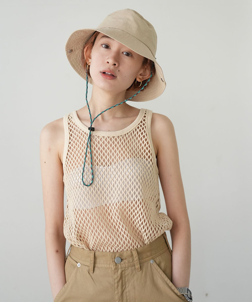 SLOBE IENA（スローブイエナ）の「《WEB限定》SLOBE citron. サファリハット（ハット・レディース・ベージュ・FREE）」の6枚目の写真