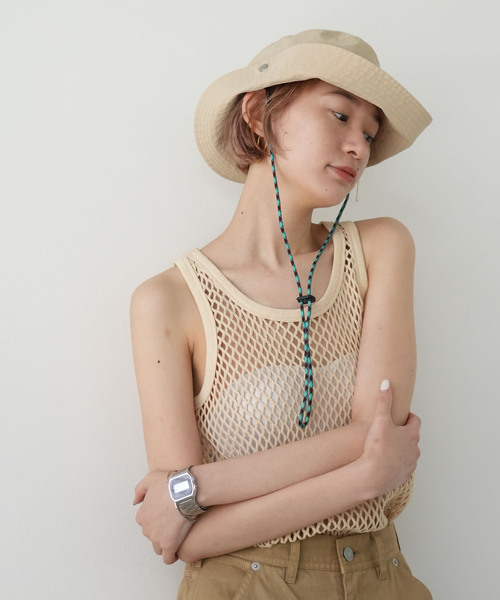 SLOBE IENA（スローブイエナ）の「《WEB限定》SLOBE citron. サファリハット（ハット・レディース・ベージュ・FREE）」の14枚目の写真