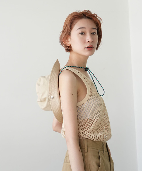 SLOBE IENA（スローブイエナ）の「《WEB限定》SLOBE citron. サファリハット（ハット・レディース・ベージュ・FREE）」の16枚目の写真