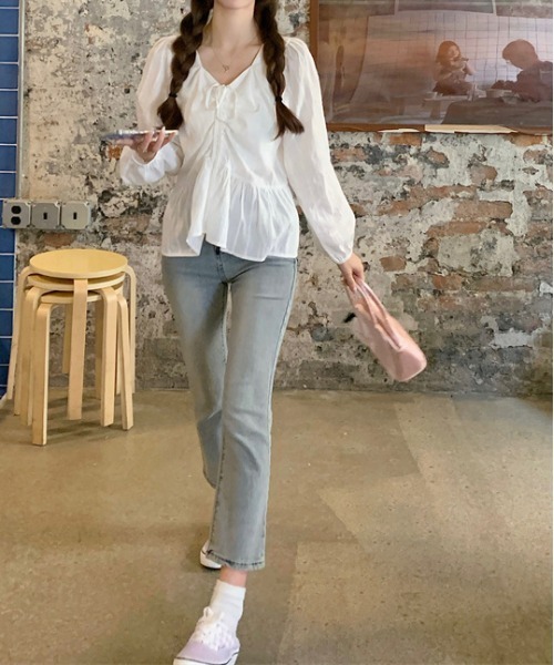 ☆新品 タグ付き TOCCA シルクリブ フリル袖 リボン ニット FR 银河与你 – タグ 