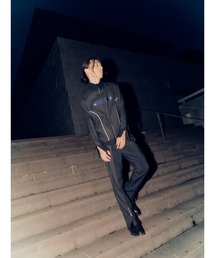 N'enuphar（ネニュファール）の「N'enuphar ストライプテーパードスリムスラックスパンツ（スラックス）」