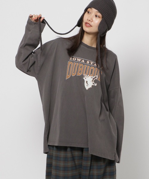 niko and...(ニコアンド)の「アソートロゴ BIGTシャツ(Tシャツ/カットソー・レディース・ネイビー/チャコール/ナチュラル/オフホワイト・FREE)」の21枚目の写真