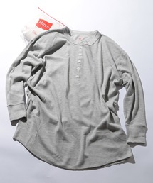 HANES | 【Hanes】ワッフルプルオーバーヘンリーネック　HW4-A502(Tシャツ/カットソー)
