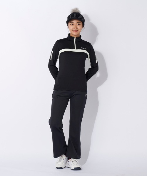 セール】【FILA GOLF/フィラゴルフ】レディース長袖ハーフジップシャツ