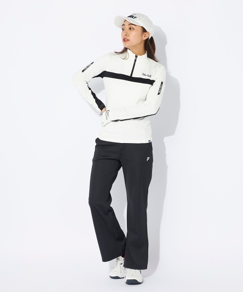 セール】【FILA GOLF/フィラゴルフ】レディース長袖ハーフジップシャツ